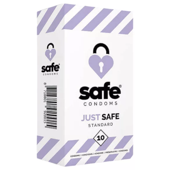 SAFE Just Safe - standaard condooms - vanille - 10 stuks
