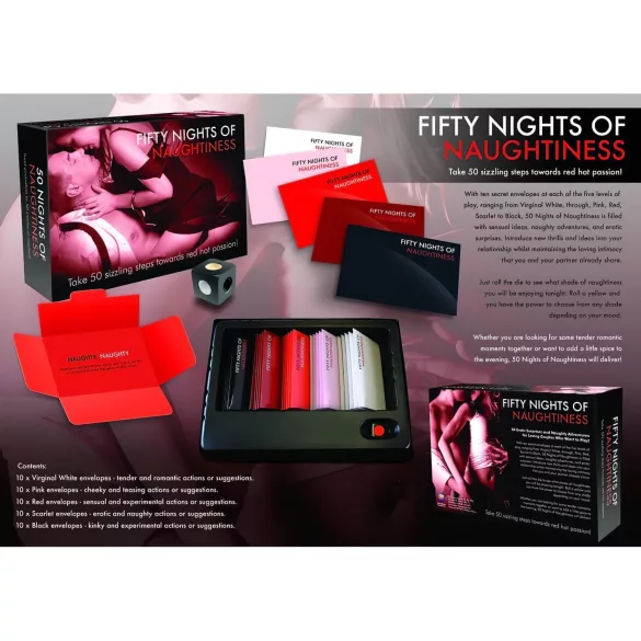 FIFTY NIGHTS OF NAUGHTINESS - erotisch spel - voor koppels - Engelstalig