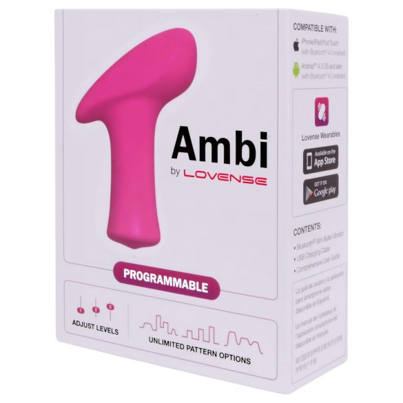 LOVENSE Ambi - clitoris vibrator - 2 motoren - roze