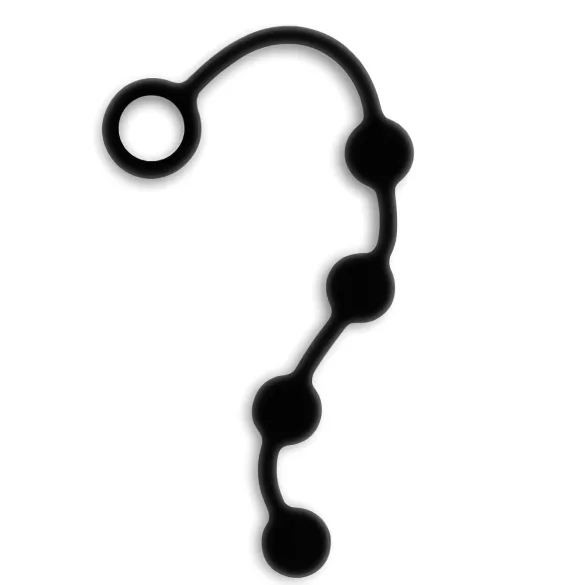 Nexus Excite - anaal dildo met 4 kralen - zwart - klein
