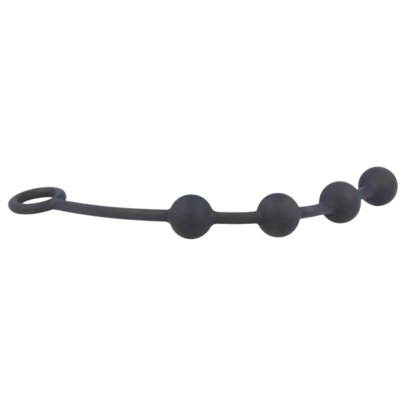 Nexus Excite - anaal dildo met 4 kralen - zwart - klein