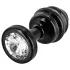 DIOGOL Anni - geribbelde anaalplug - zwart - (3cm)