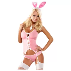 Obsessive - konijnenpakje dames - roze - L/XL