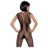 Obsessive N112 - bodystocking met engelenvleugels - zwart - S-L