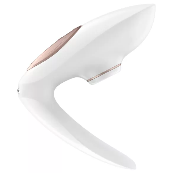Satisfyer Pro 4 Couples - luchtdruk vibrator voor koppels - oplaadbaar - wit