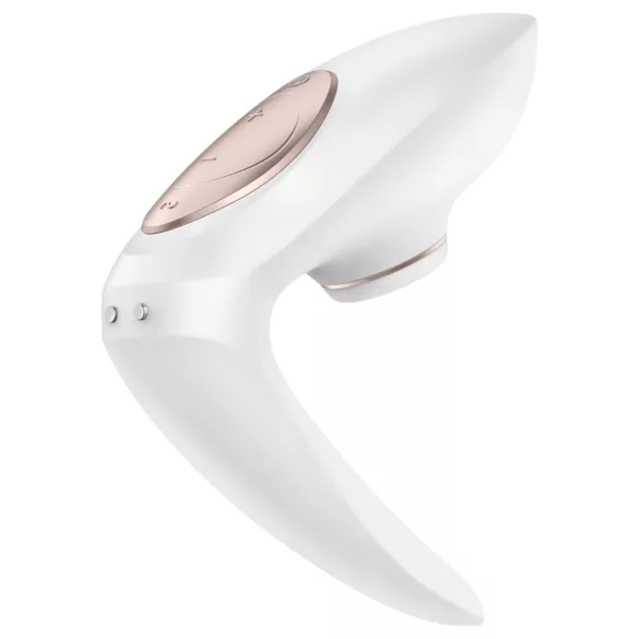 Satisfyer Pro 4 Couples - luchtdruk vibrator voor koppels - oplaadbaar - wit