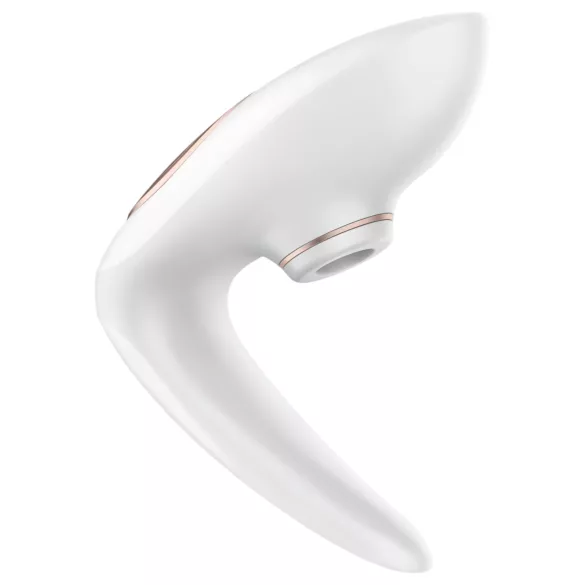 Satisfyer Pro 4 Couples - luchtdruk vibrator voor koppels - oplaadbaar - wit