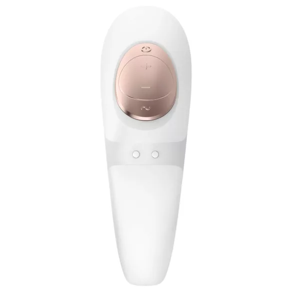 Satisfyer Pro 4 Couples - luchtdruk vibrator voor koppels - oplaadbaar - wit
