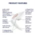 Satisfyer Pro 4 Couples - luchtdruk vibrator voor koppels - oplaadbaar - wit
