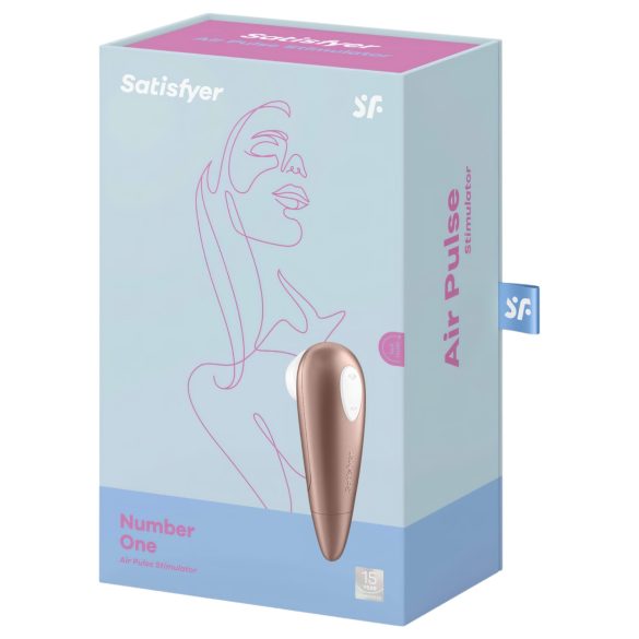 Satisfyer 1 Number One - luchtdruk clitorisstimulator - bruin