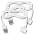 Satisfyer - magnetische USB-oplaadkabel - 2 stuks (wit)
