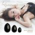 La Gemmes Yoni - set van 3 yoni-eieren - zwarte obsidiaan