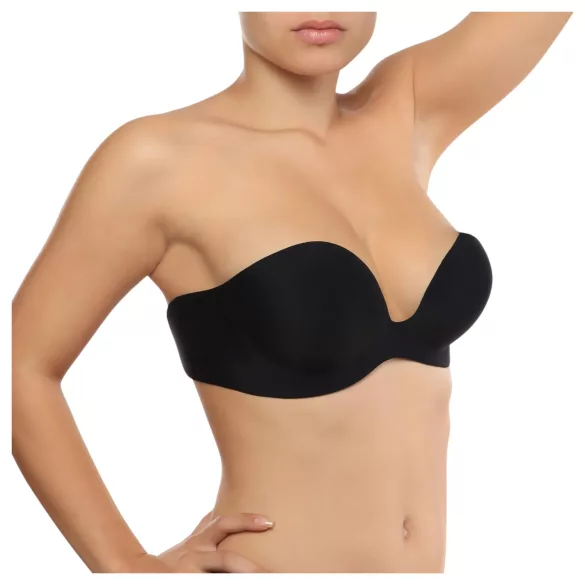 Bye Bra - push-up beha - onzichtbare beugel - zwart