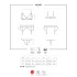 Obsessive - lingerie set - kanten details - zwart