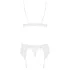 Obsessive - lingerie set - kant, 2-delig - wit