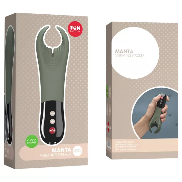 Fun Factory Manta - penishuls-/penisvibrator (groen-zwart)