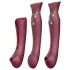 ZALO Queen - luchtdruk G-spot- en clitorisvibrator (rood)