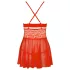 Obsessive - Babydoll set met kant en string - rood