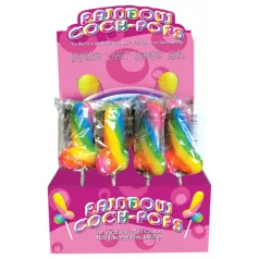 Rainbow Cock Pop - piemel-lolly (85 g) - fruitsmaak
