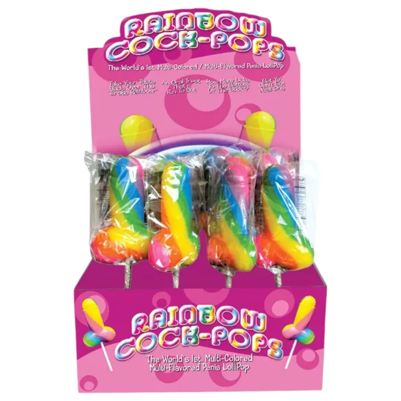 Rainbow Cock Pop - penislolly - fruit smaak - 85g