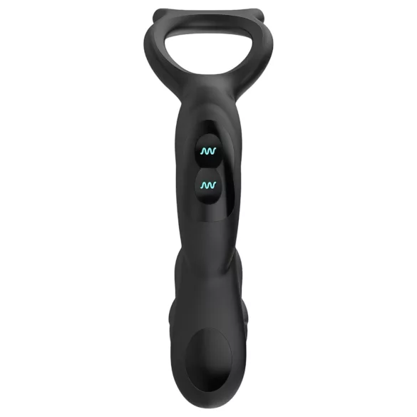 Nexus Simul8 - vibrerende penisring met anaal dildo - zwart