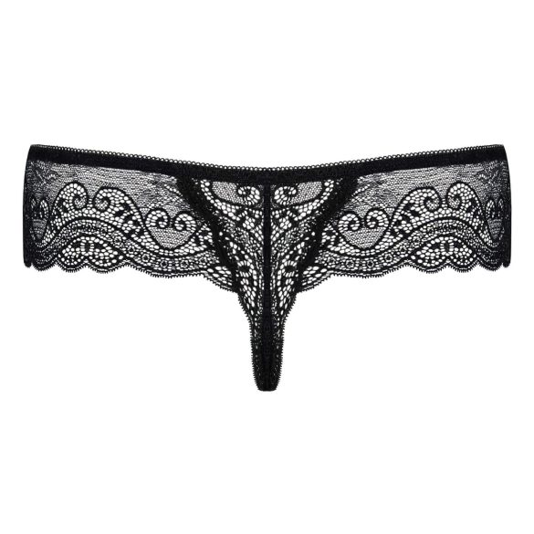Obsessive Miamor - dames string - met strass steentjes - kant - zwart