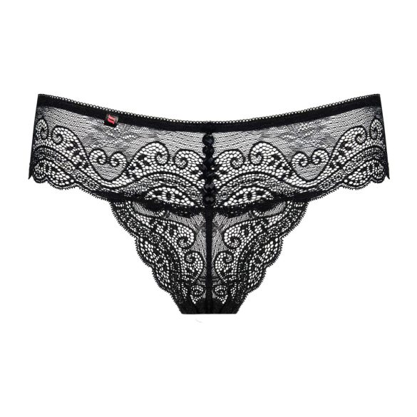 Obsessive Miamor - dames string - met strass steentjes - kant - zwart