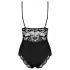 Obsessive - teddy body - kant - zwart - L/XL