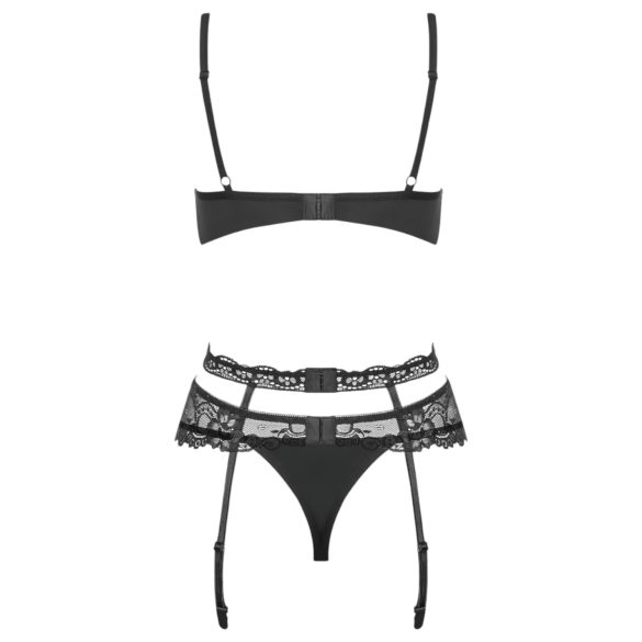 Obsessive Heartina - lingerie set - zwart