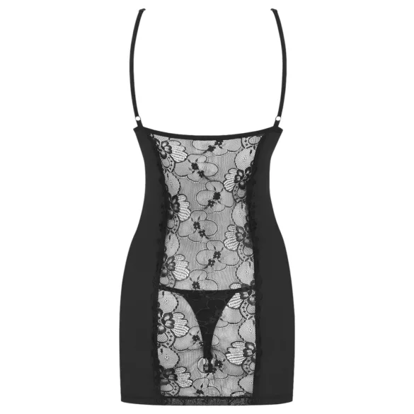 Obsessive Heartina - babydoll en string - kant - zwart