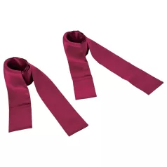 S&M - satijnen bondage band set - rood - 2-delig