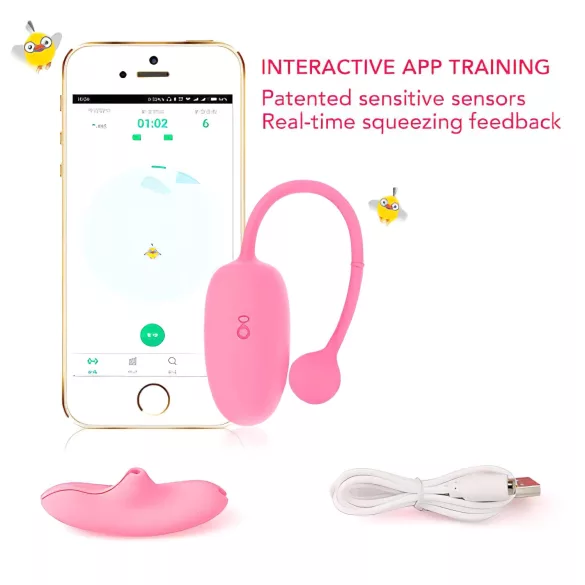 Magic Motion - kegelbal met vibratie - siliconen - roze