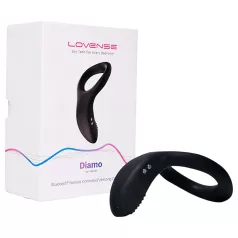   Lovense Diamo - App-gestuurde vibrerende penisring voor mannen (zwart)