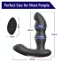 Aixiasia Hiross - anale vibrator met rotatie - zwart