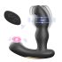 Aixiasia Hiross - draaibare anale vibrator (zwart)