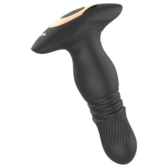 Aixiasia Roy - anale vibrator met stootfunctie - oplaadbaar - zwart