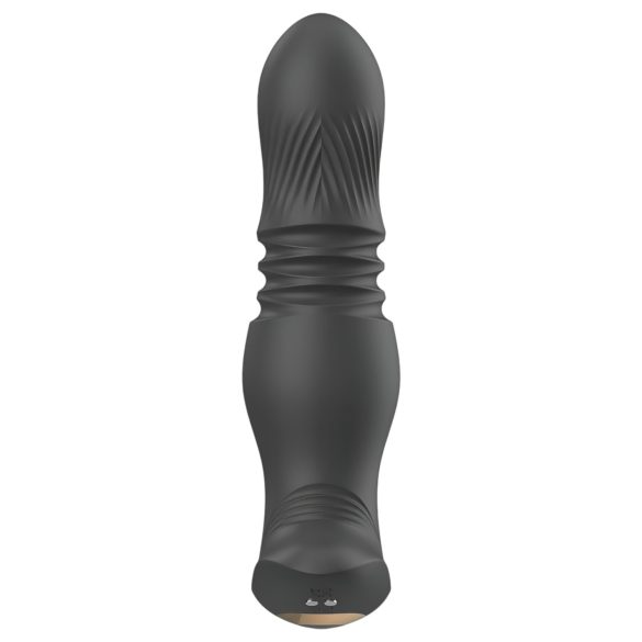 Aixiasia Roy - anale vibrator met stootfunctie - oplaadbaar - zwart