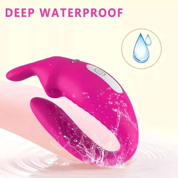 Aixiasia Hera - oplaadbare, draadloze duo-vibrator (roze)