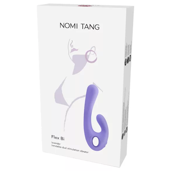 Nomi Tang - vibrator met flexibele clitorisstimulator - oplaadbaar - paars