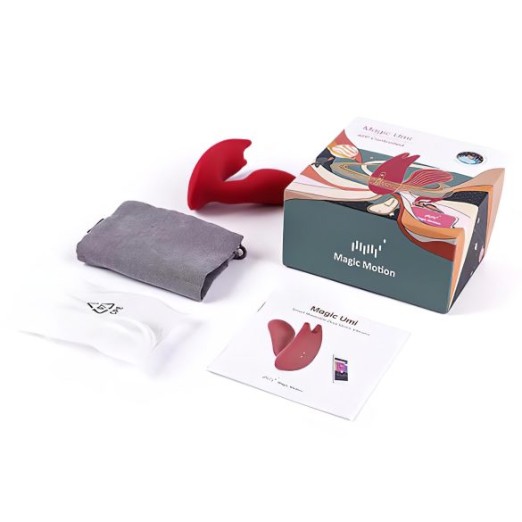 Magic Motion Umi - slimme, heroplaadbare strap-on vibrator (rood)