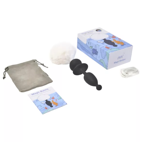 Magic Motion Bunny - slimme anale vibrator met konijnenstaart - wit