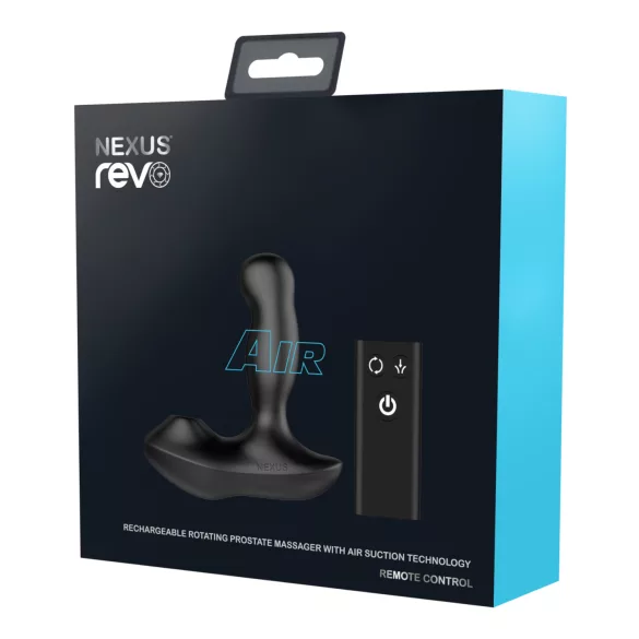 Nexus Revo Air - prostaat vibrator met rotatie - zwart