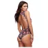 Baci - body - bloemenprint kant - zwart