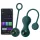 Magic Motion Crystal Duo - App-gestuurde vibrerende geishaballetjes (groen)