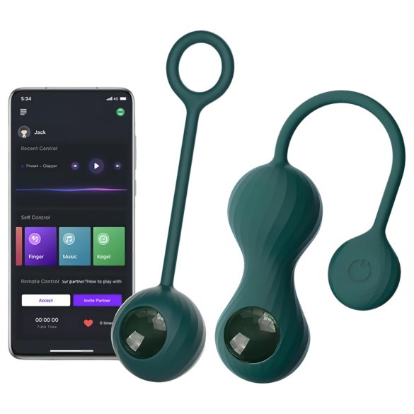 Magic Motion Crystal Duo - slimme g-kogels set - (groen)