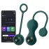Magic Motion Crystal Duo - App-gestuurde vibrerende geishaballetjes (groen)