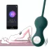Magic Motion Crystal Duo - App-gestuurde vibrerende geishaballetjes (groen)
