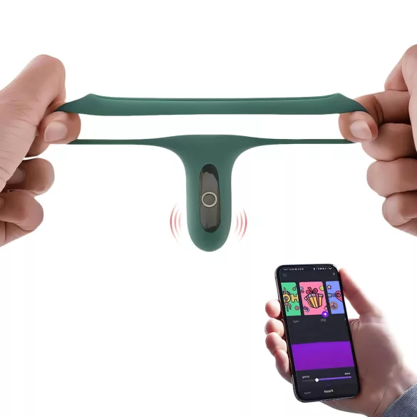 Magic Motion Rise - App-gestuurde vibrerende penisring voor mannen (groen)