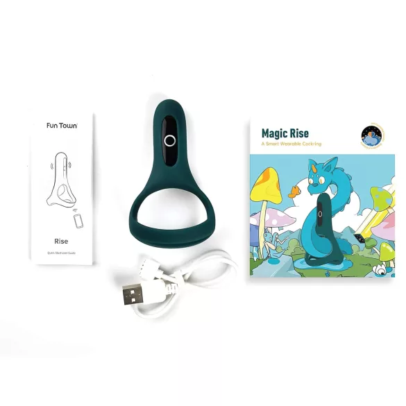 Magic Motion Rise - App-gestuurde vibrerende penisring voor mannen (groen)