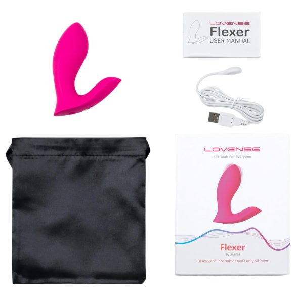 LOVENSE Flexer Panty - oplaadbare 2in1 vibrator (pink)